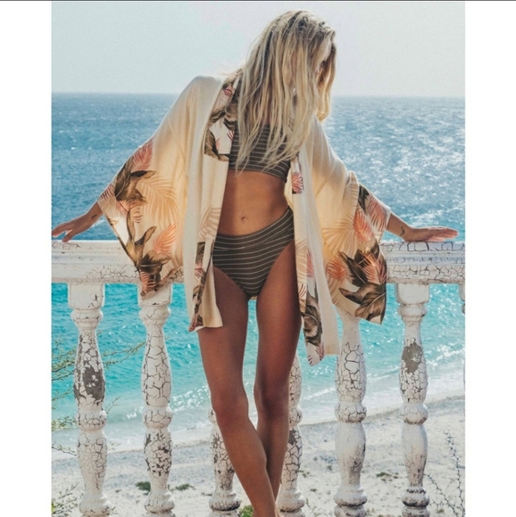 Billabong Ko Ko Mo Kimono Cover Up M/L - Picture 2 of 10